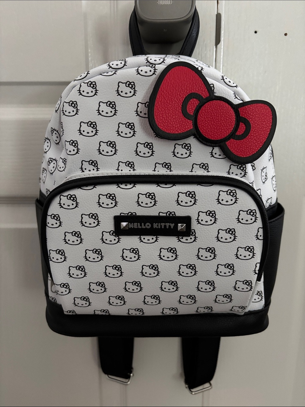 Hello Kitty White, Black & Red Mini Backpack